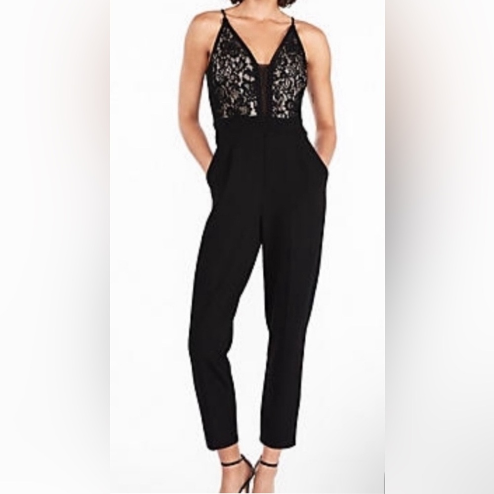 Express lace jumpsuit size 4